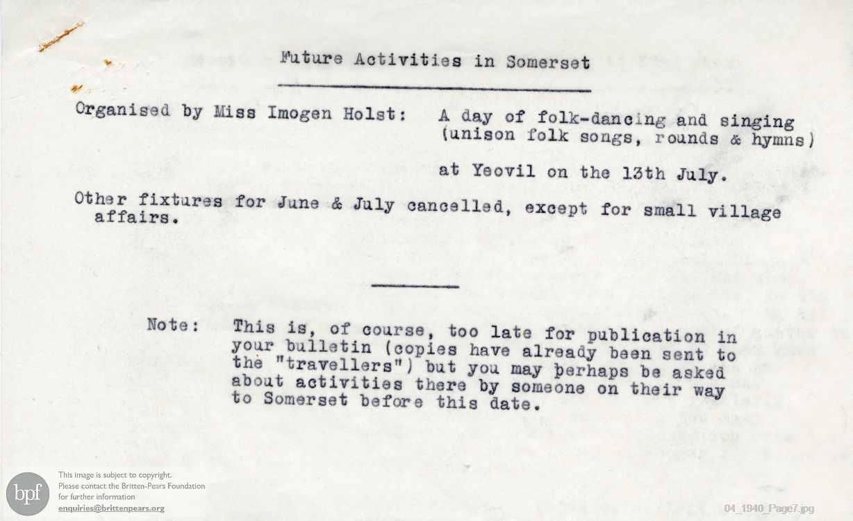 Report from 23 Apr to 21 May 1940