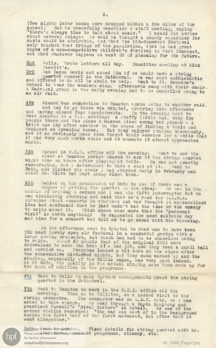 Report from 24 Jun to 19 Jul 1940