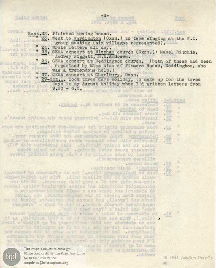 Report from 01 Aug to 01 Oct 1941