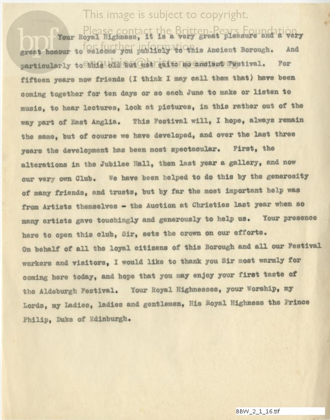 Duke of Edinburgh speech