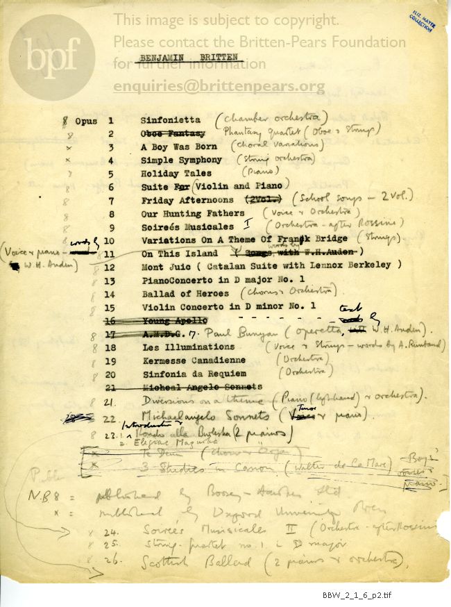 Biographical note and works list