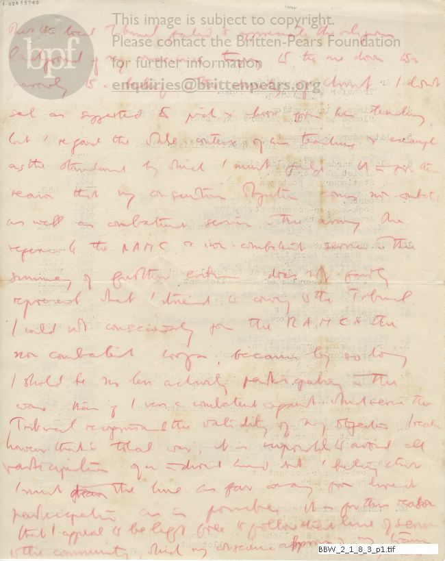 Draft appeal to tribunal 