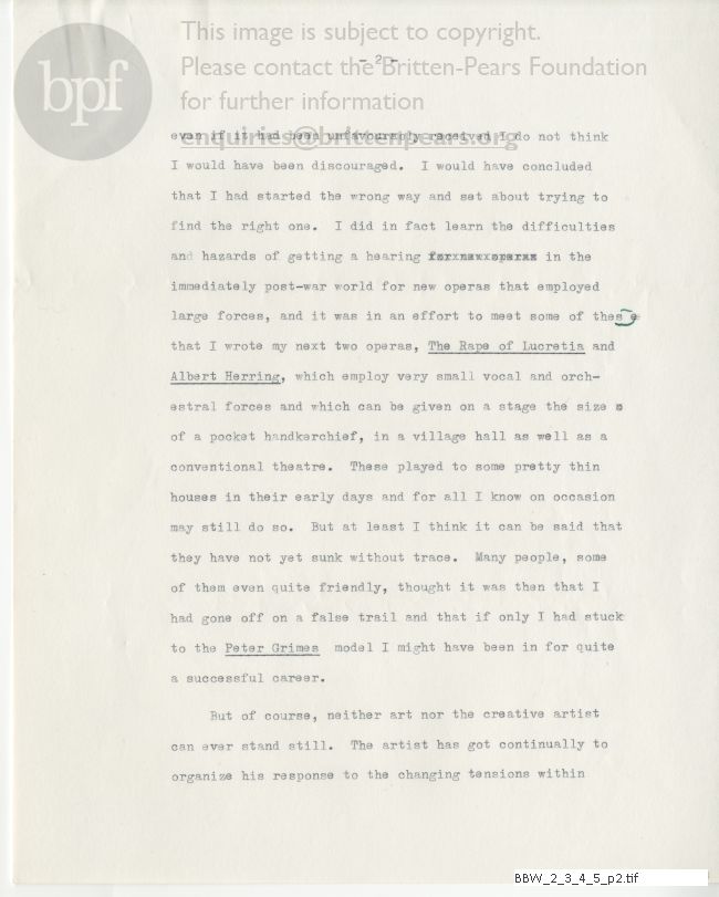 Alternate draft introduction to ‘Grand Opera’