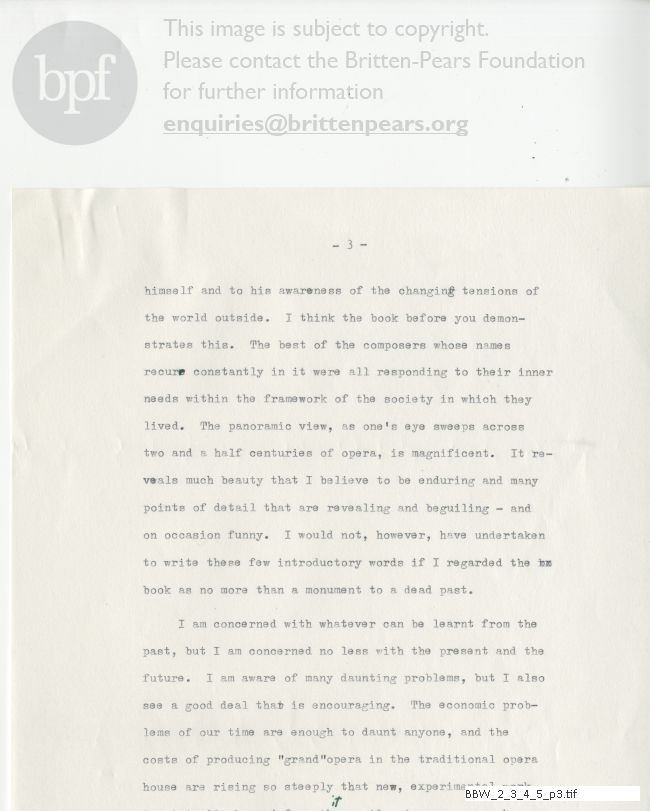 Alternate draft introduction to ‘Grand Opera’