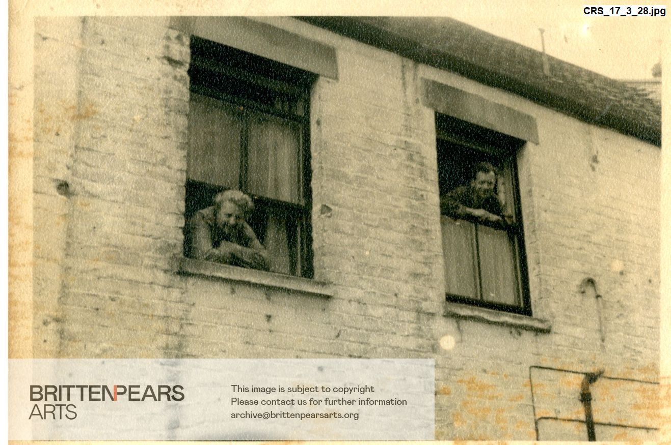 Photograph of Joan Cross with Benjamin Britten