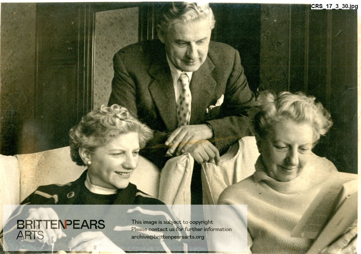 Photograph of Joan Cross with Con and Eric Smith