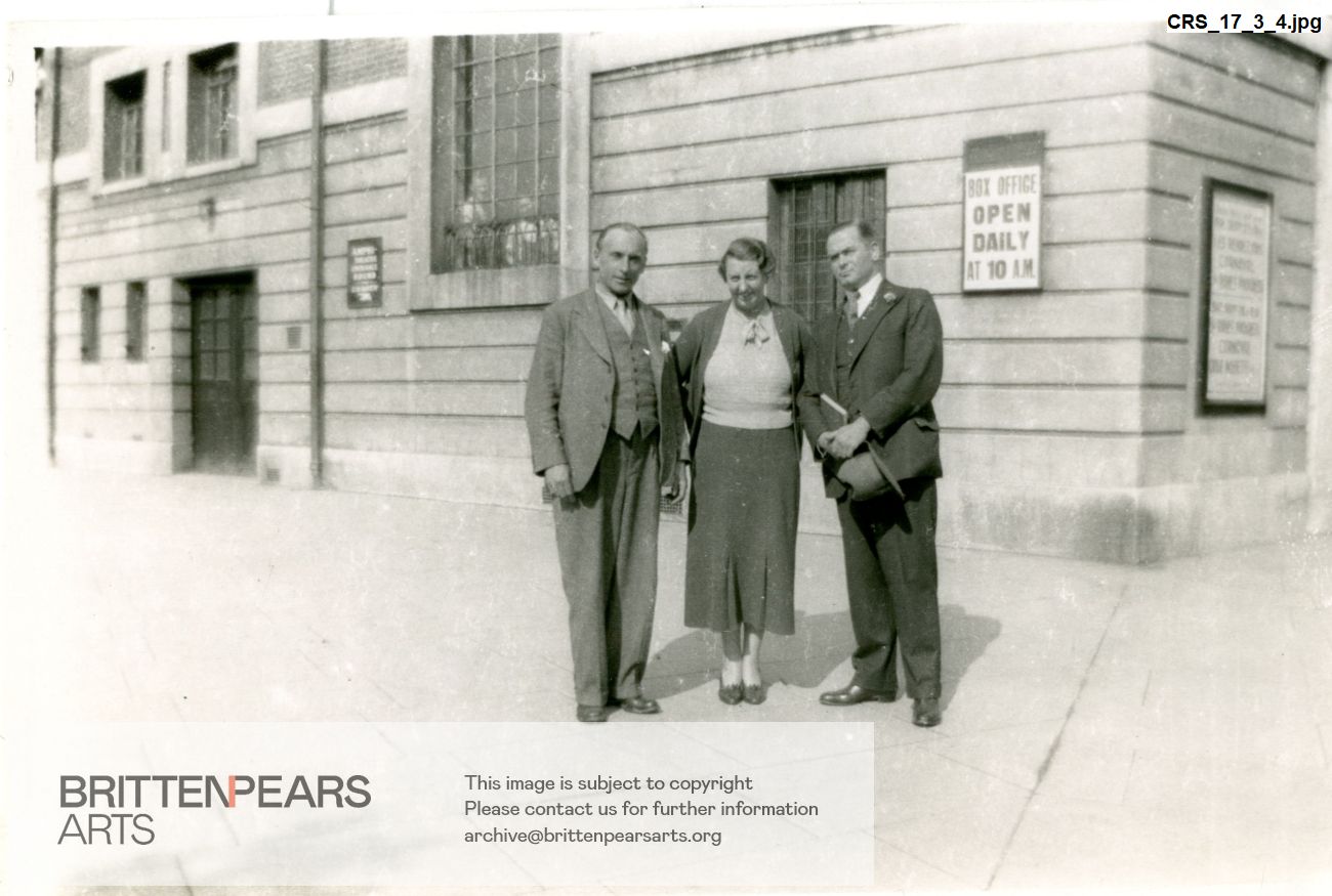 Photograph of Joan Cross with Lawrance Collingwood