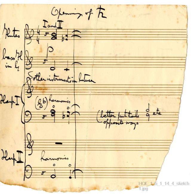 Letter from Gustav Holst to Vally Lasker