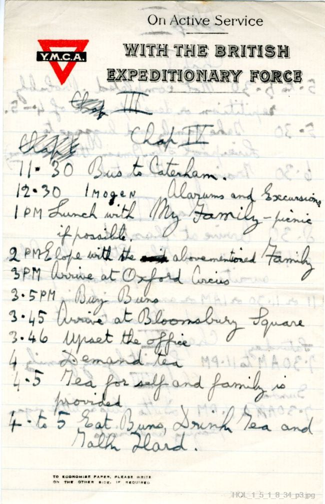 Letter from Gustav Holst to Isobel Holst