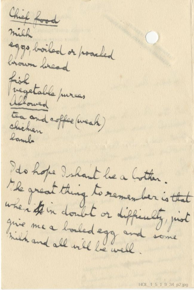 Letter from Gustav Holst to Dora Herbert Jones