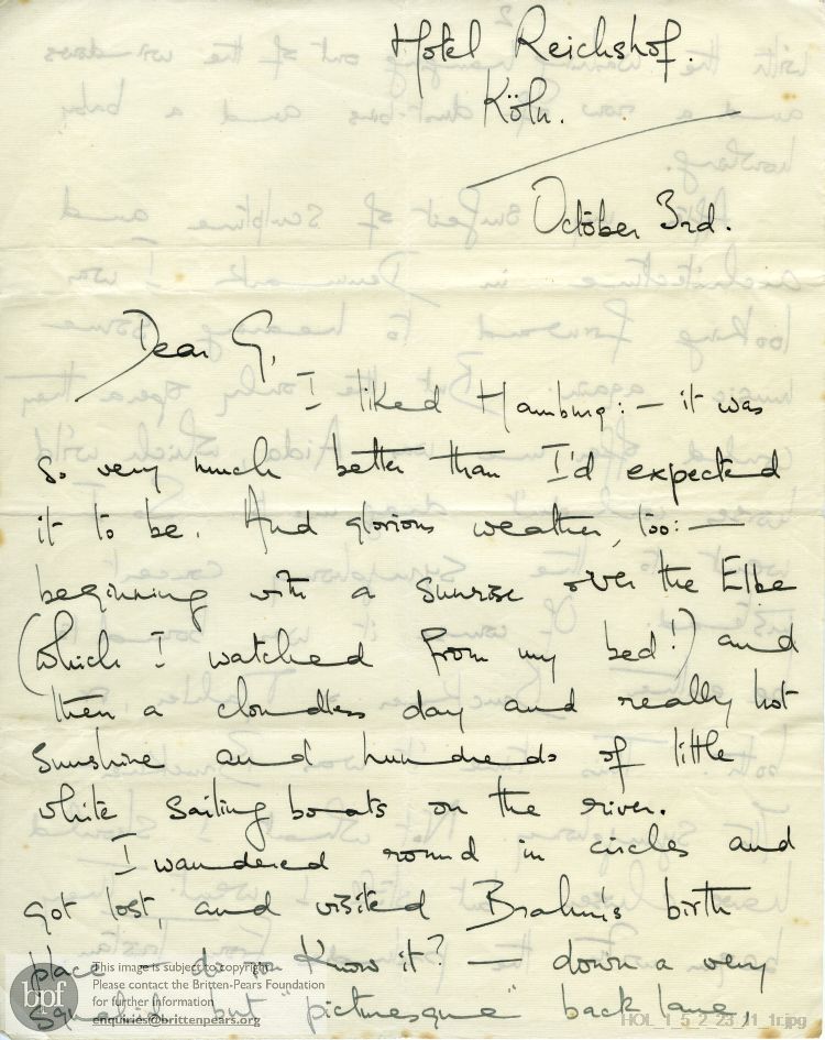Letter from Imogen Holst to Gustav Holst