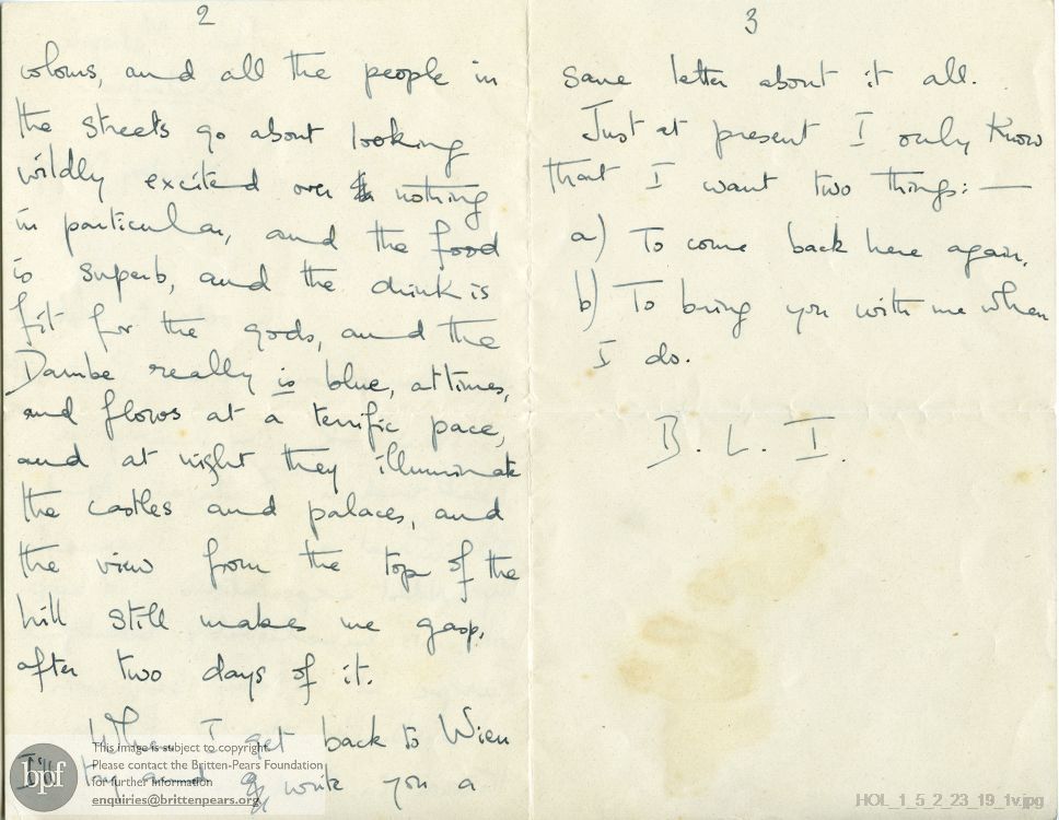 Letter from Imogen Holst to Gustav Holst