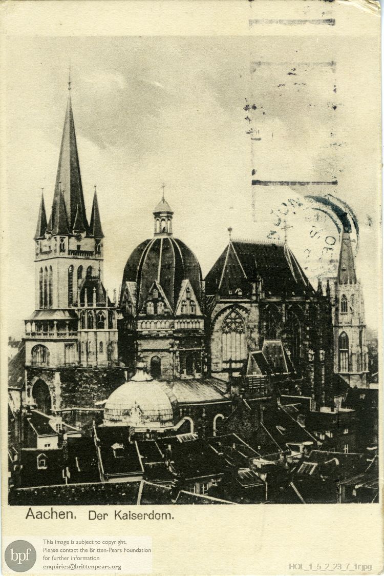 Postcard from Imogen Holst to Gustav Holst