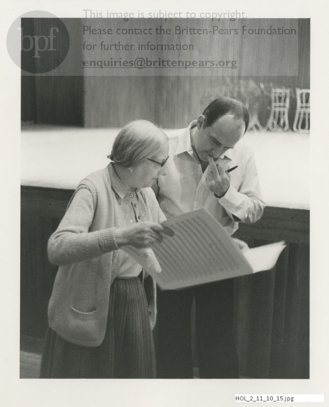 Photograph of Imogen Holst and Colin Graham