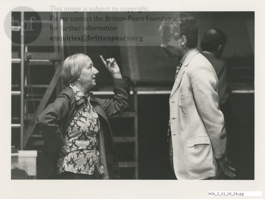 Photograph of Imogen Holst and John Warrack