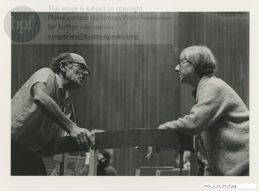 Photograph of Imogen Holst with Cecil Aronowitz