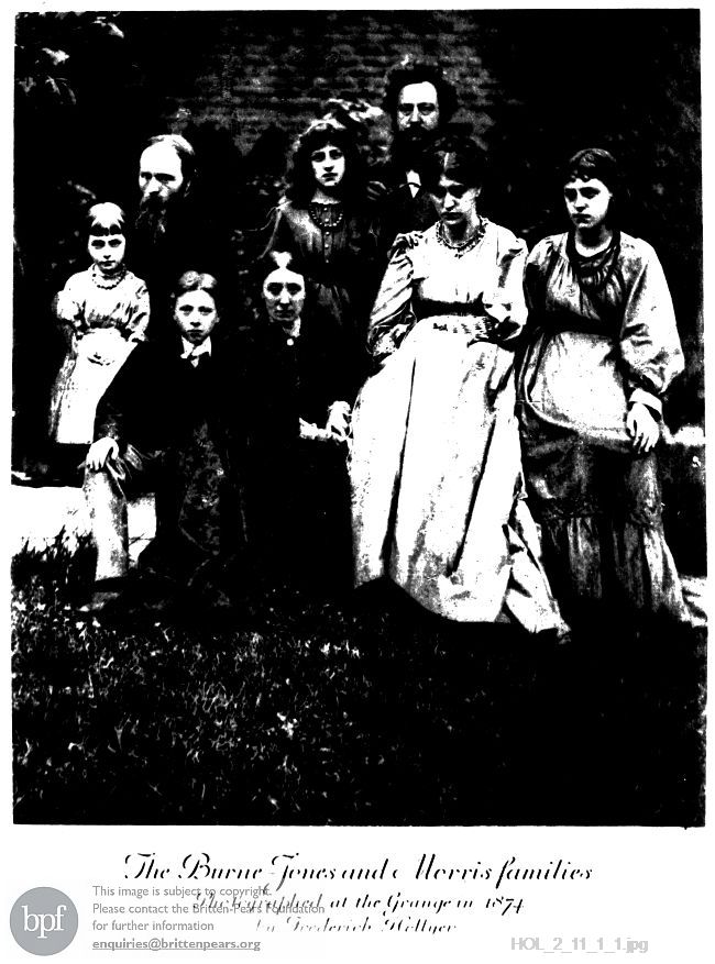 Photograph of the Burne-Jones and Morris families