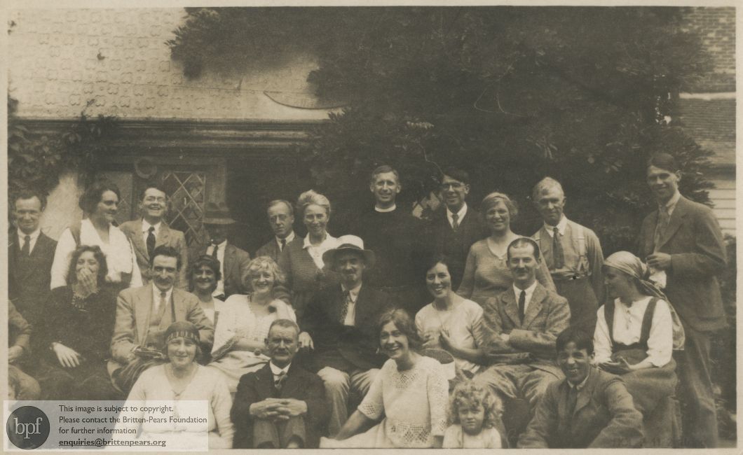 Photographs of Gustav Holst and a group at Paycocke's