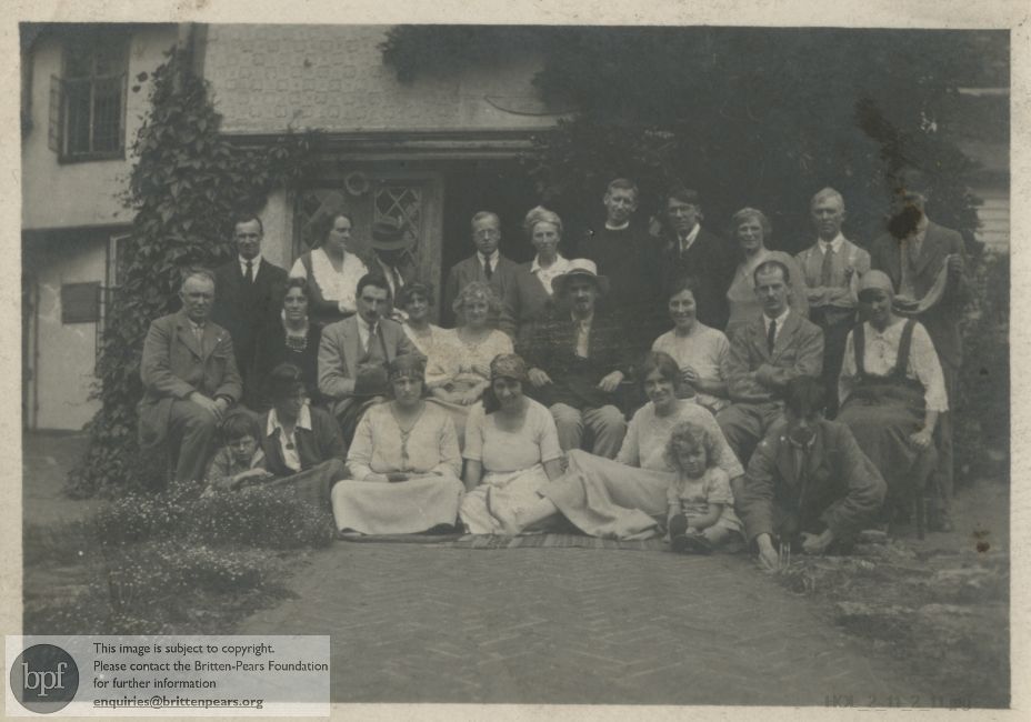 Photographs of Gustav Holst and a group at Paycocke's