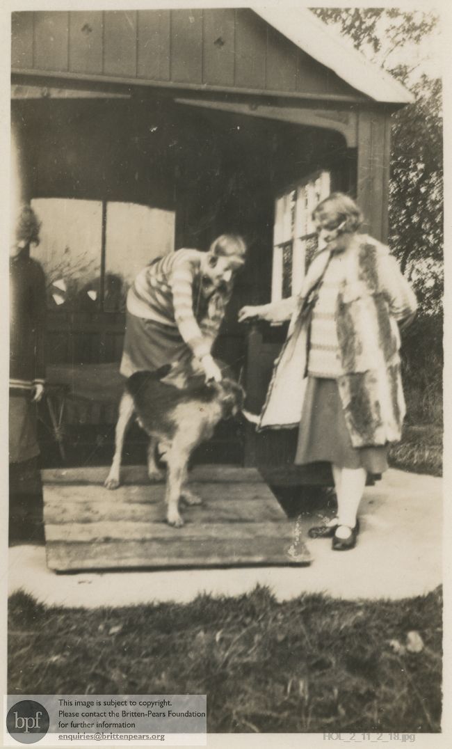 Photograph of Imogen Holst and Isobel Holst at Brook End