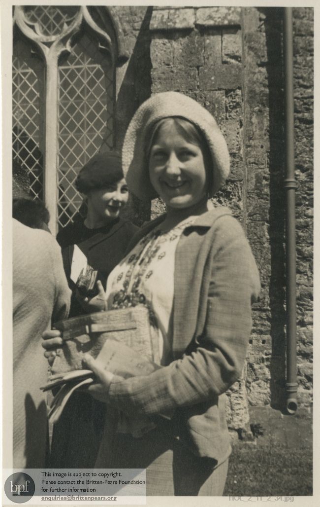 Postcard photograh of Imogen Holst