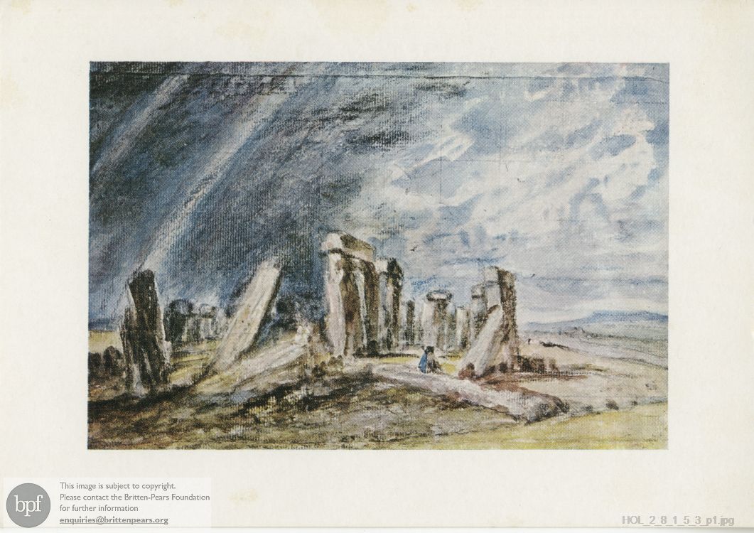 Postcard from Imogen Holst to Frank Forty and Kelly Forty