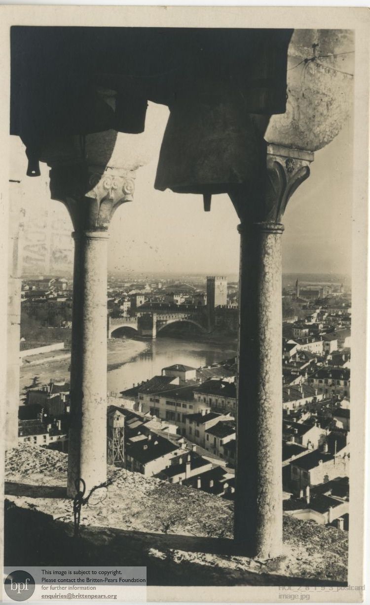 Postcard from Imogen Holst to Isobel Holst