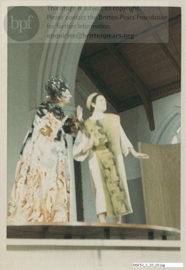 Production photograph of Britten's The Prodigal Son