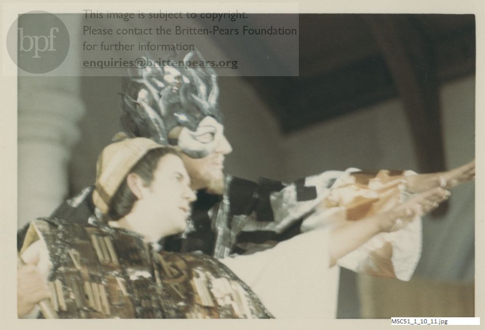 Production photograph of Britten's The Prodigal Son