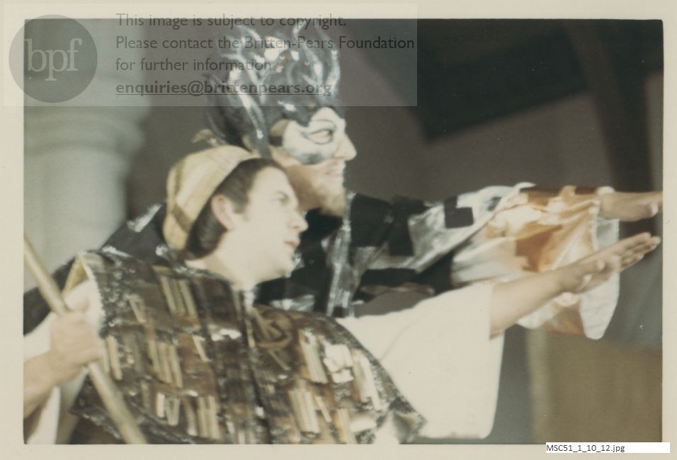 Production photograph of Britten's The Prodigal Son