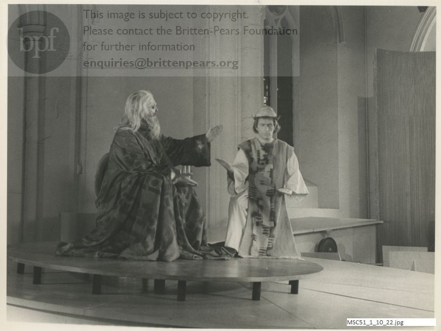 Production photograph of Britten's The Prodigal Son