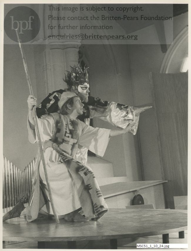 Production photograph of Britten's The Prodigal Son