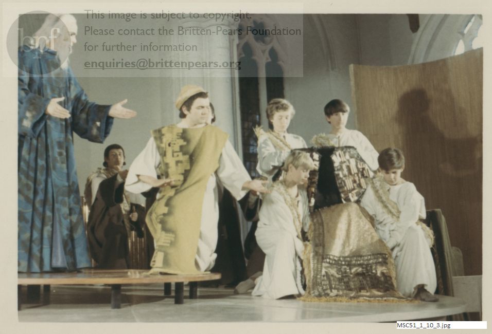 Production photograph of Britten's The Prodigal Son