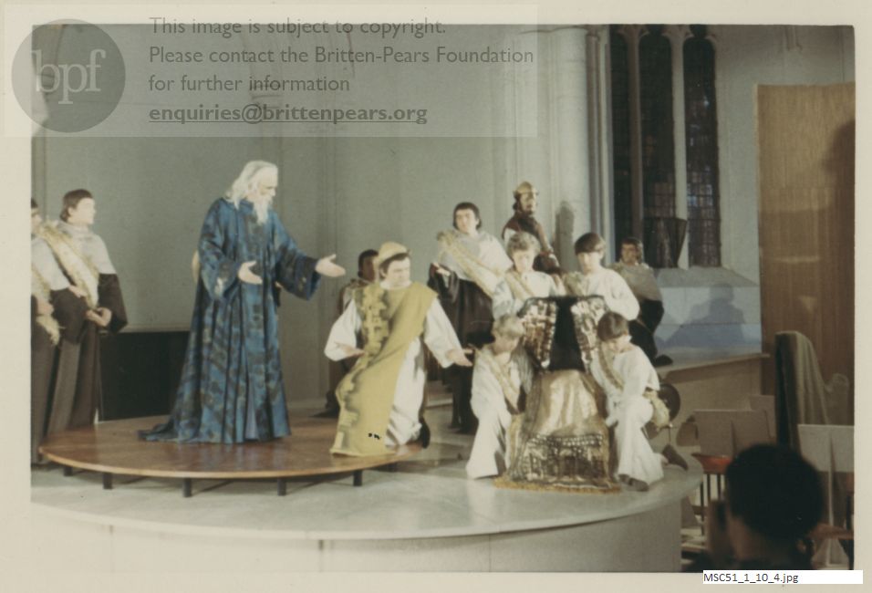 Production photograph of Britten's The Prodigal Son