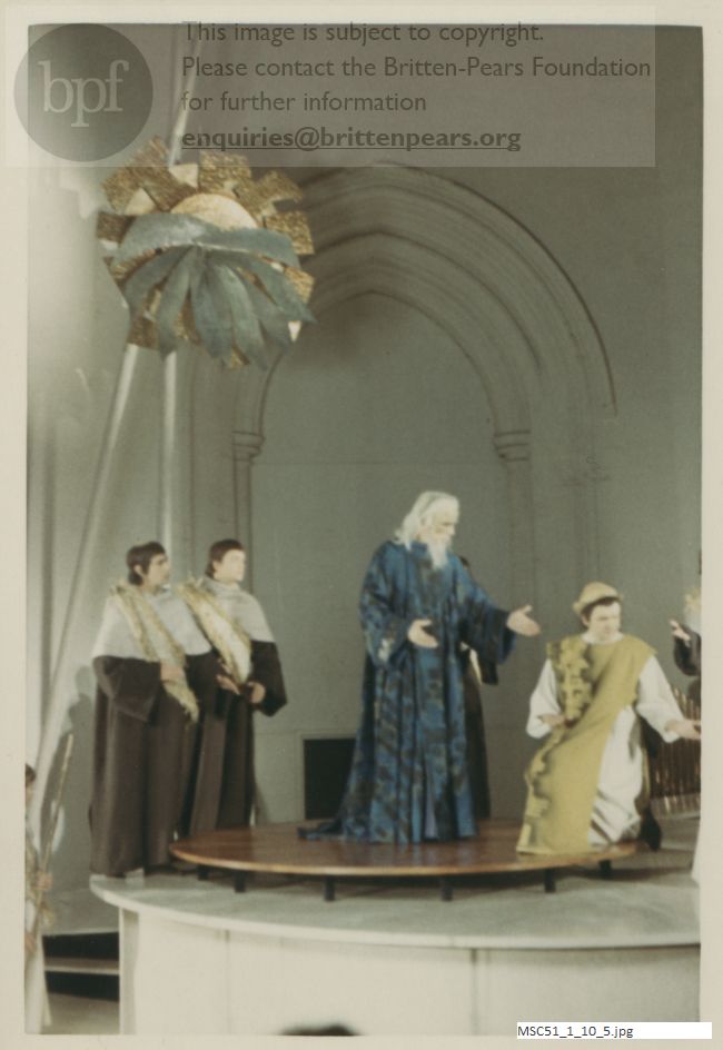 Production photograph of Britten's The Prodigal Son