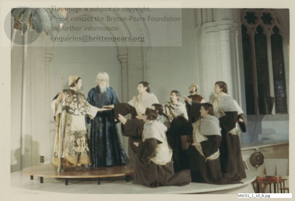 Production photograph of Britten's The Prodigal Son