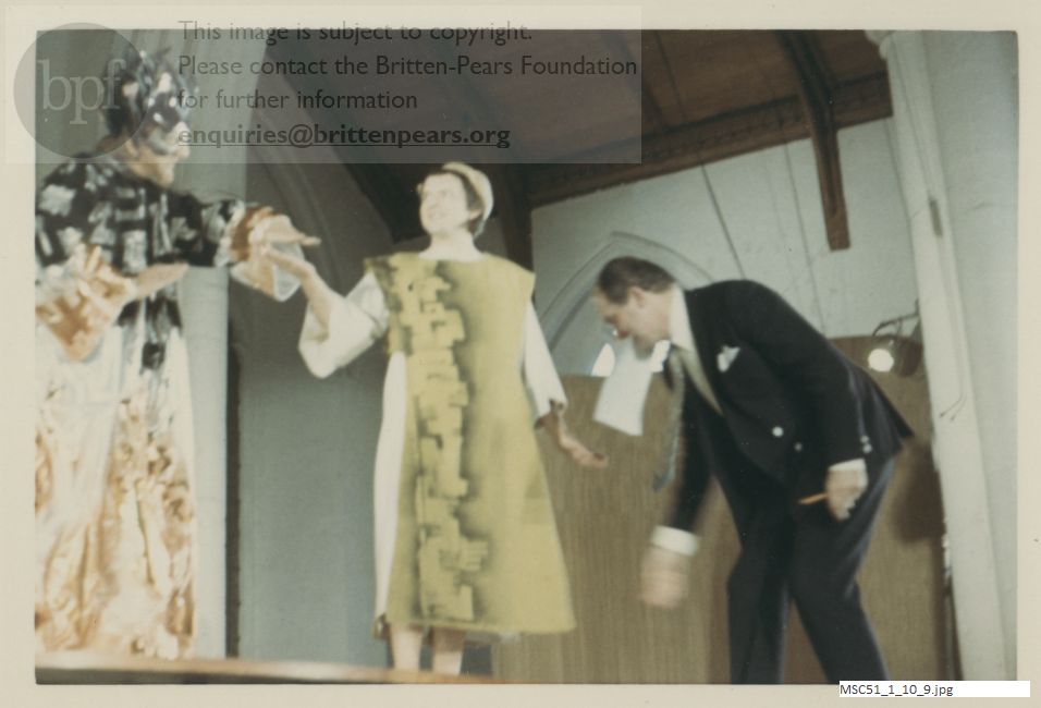 Production photograph of Britten's The Prodigal Son