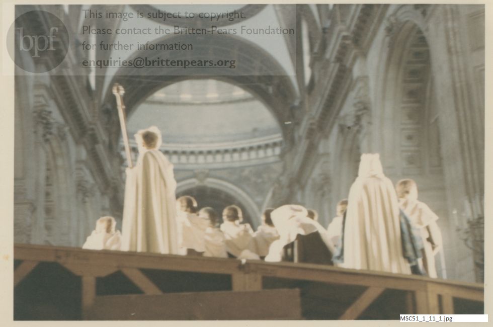 Production photograph of Britten's The Prodigal Son