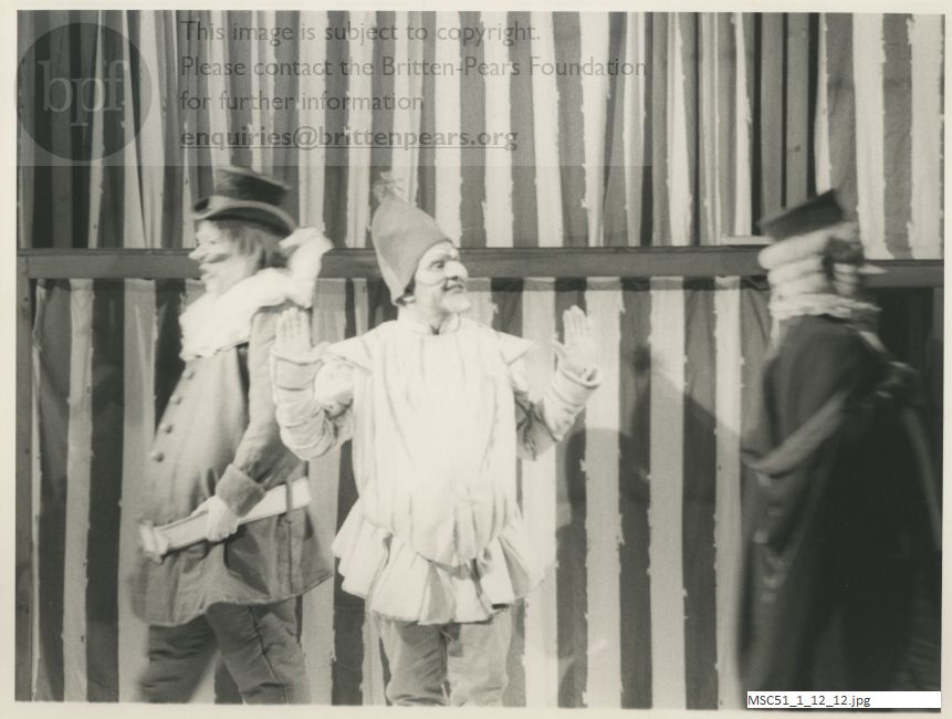 Production photograph of Harrison Birtwistle's Punch and Judy.