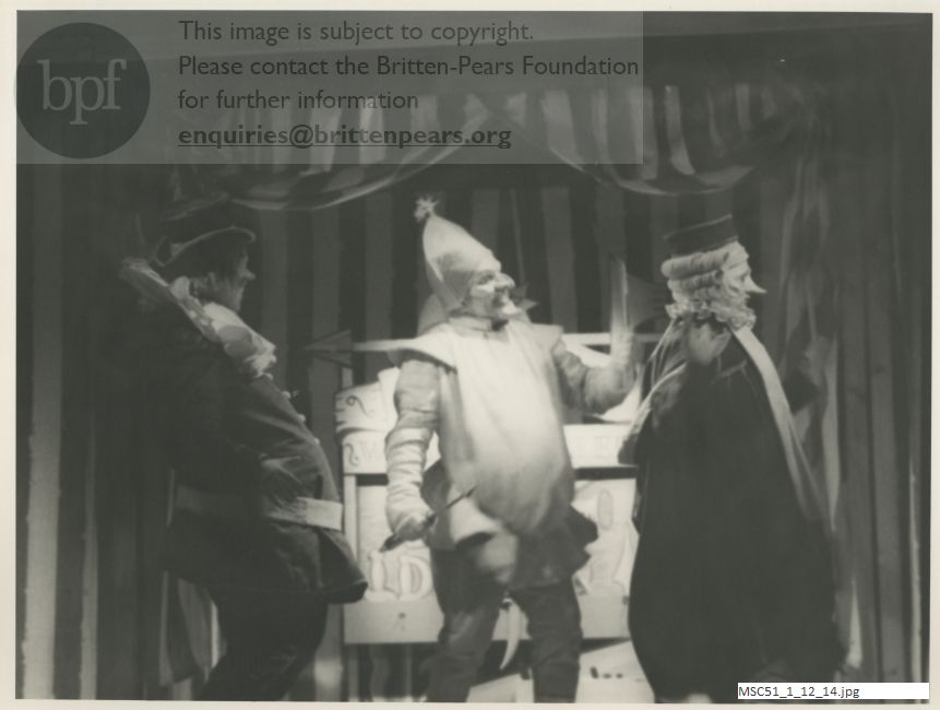 Production photograph of Harrison Birtwistle's Punch and Judy.