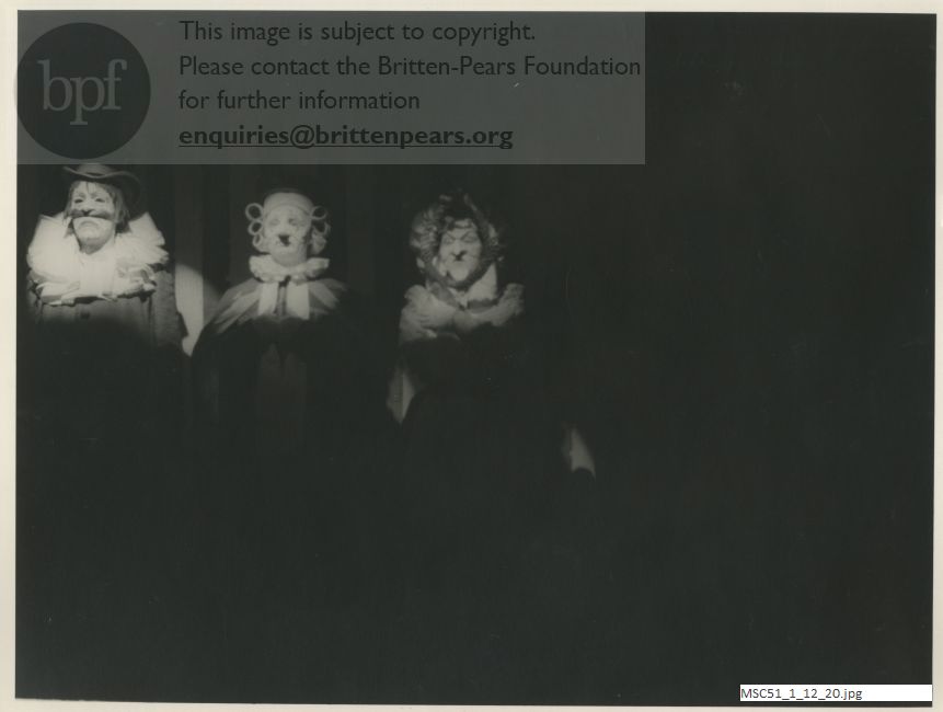 Production photograph of Harrison Birtwistle's Punch and Judy.