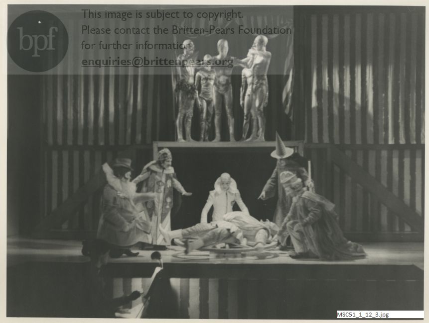 Production photograph of Harrison Birtwistle's Punch and Judy.