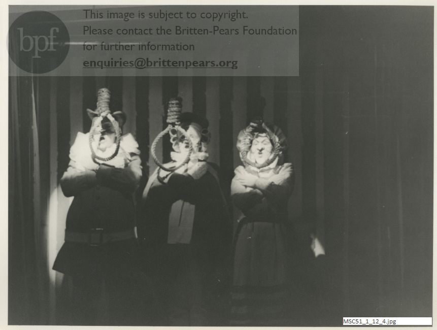 Production photograph of Harrison Birtwistle's Punch and Judy.