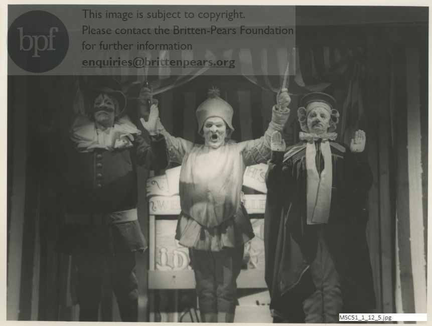 Production photograph of Harrison Birtwistle's Punch and Judy.