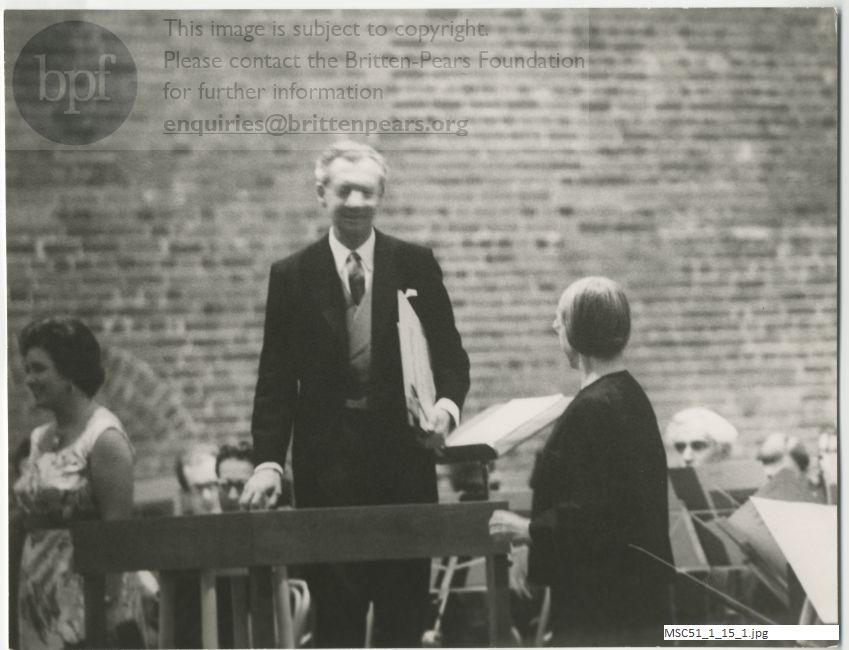 Photograph of Snape Maltings opening concert