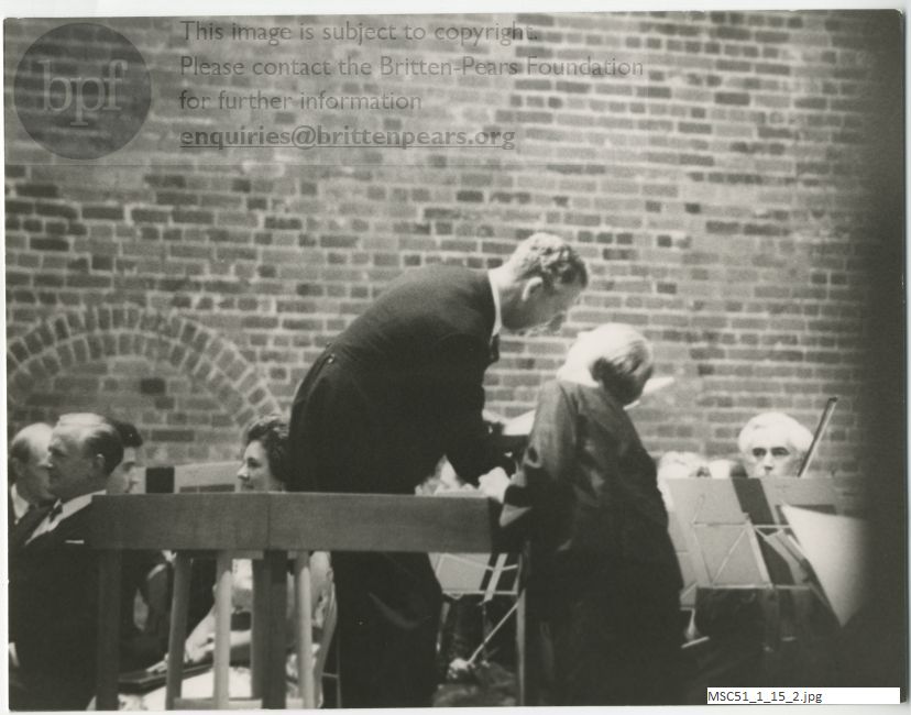 Photograph of Snape Maltings opening concert