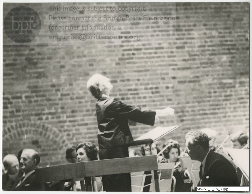 Photograph of Snape Maltings opening concert