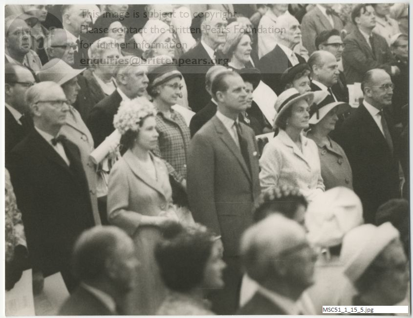 Photograph of Snape Maltings opening concert