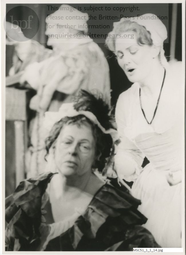 Production photograph of Britten's opera The Beggar's Opera