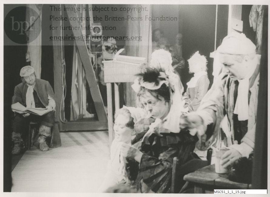 Production photograph of Britten's opera The Beggar's Opera